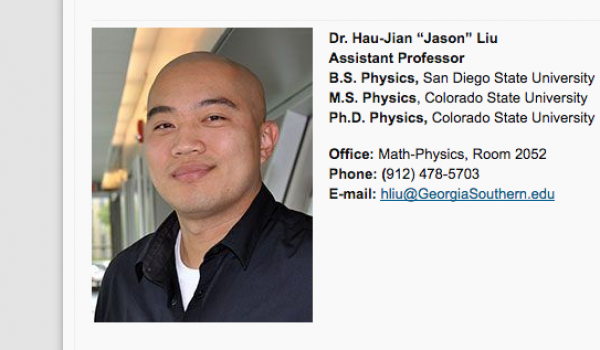 Jason Liu - View Profile & Connect | Georgia Southern University
