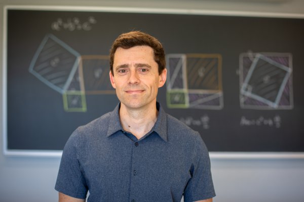 Alvaro Lozano-Robledo, professor of mathematics, in the Monteith Building on June 5, 2024. (Bri Diaz/UConn Photo)