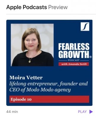 Moira Vetter, Fearless Growth